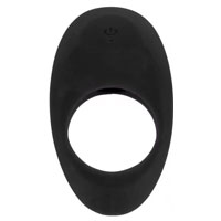 Vibrační erekční kroužek Silicone Black Egg